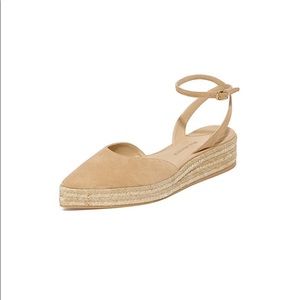 Paul Andrew Rhea Flat Espadrilles - latte